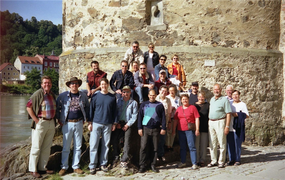Die Teilnehmer des TTV Vereinsausflugs vom 28.-30.06.2002 in den Bayerischen Wald
